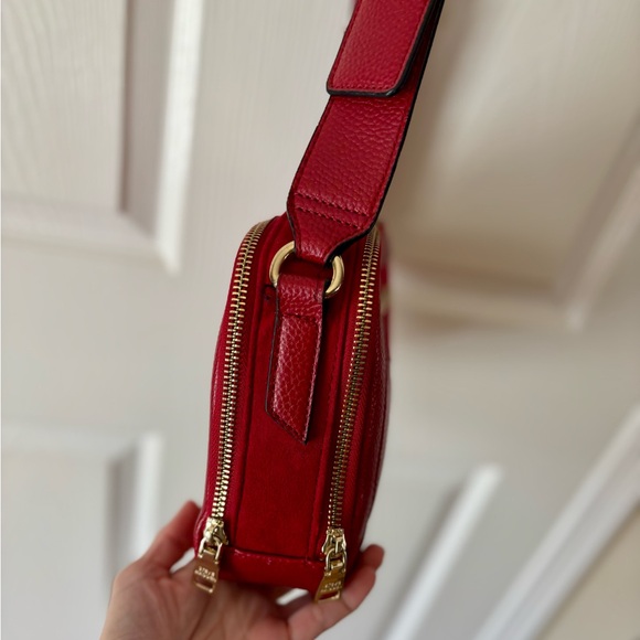 Steve Madden burgundy red crossover long strap purse bag pocket zipper like new - Picture 12 of 15